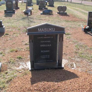 MASUKU Mabulala Ronny 1958-2006