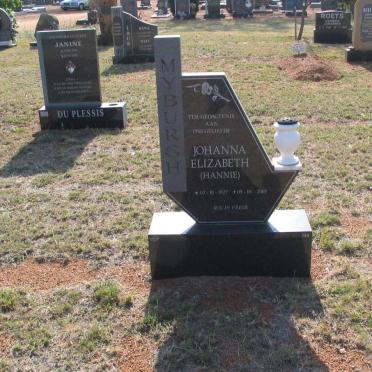 MYBURGH Johanna Elizabeth 1927-2003