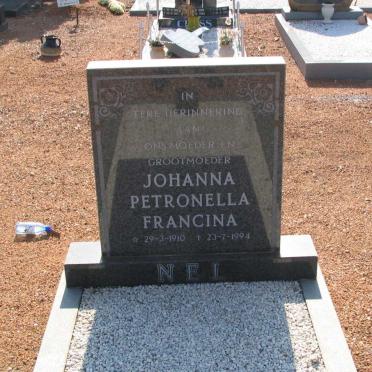 NEL Johannes Petronella Francina 1910-1994