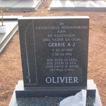 OLIVIER A.J. 1938-1992
