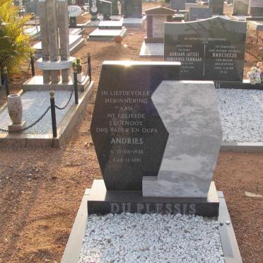 PLESSIS Andries, du 1938-1991