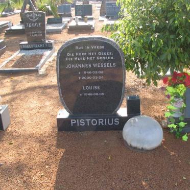 PISTORIUS Johannes Wessels 1946-2000 &amp; Louise 1946-