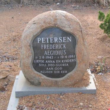 PETERSEN Frederick Aegidius 1942-1982