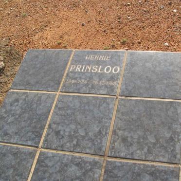 PRINSLOO Hennie 1950-1993