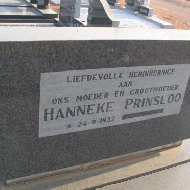 PRINSLOO Hanneke 1932-