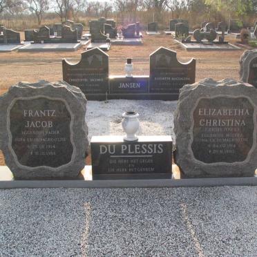 PLESSIS Frantz Jacob, du 1914-1988 &amp; Elizabetha Christina O'NEILL 1914-1990