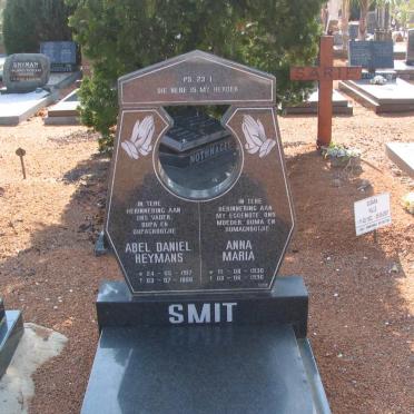 SMIT Abel Daniel Heymans 1917-1999 &amp; Anna Maria 1930-1996