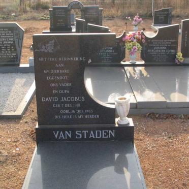 STADEN David Jacobus, van 1918-1985