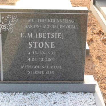 STONE E.M. 1933-2001