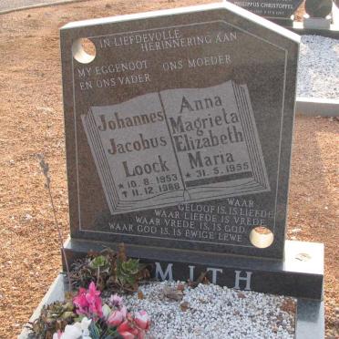 SMITH Johannes Jacobus Loock 1953-1988 &amp; Anna Magrieta Elizabeth Maria 1955-