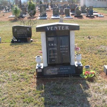 VENTER C.W.A. 1936-2001
