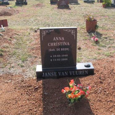 VUUREN Anna Christina, Janse van nee DE BEER 1940-2006