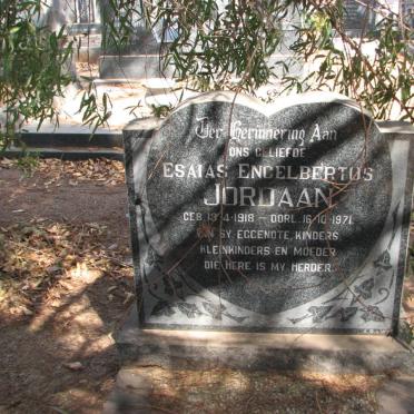 JORDAAN Esaias Engelbertus 1918-1971
