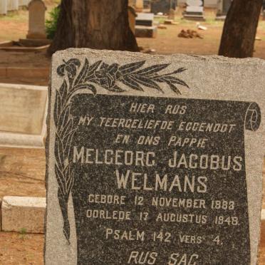 WELMANS Melgeorg Jacobus 1883-1948