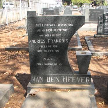 HEEVER Andries Francois, van den 1917-1971