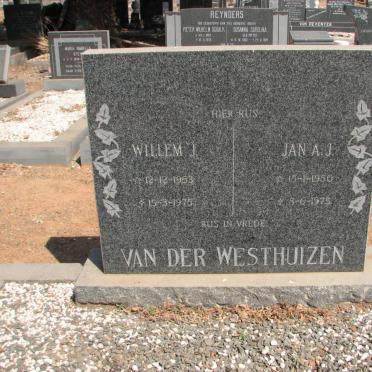 WESTHUIZEN Willem J.,van der 1953-1975 :: VAN DER WESTHUIZEN Jan A.J., 1950-1925