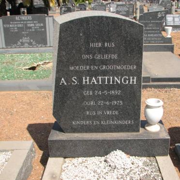HATTINGH A.S. 1892-1975