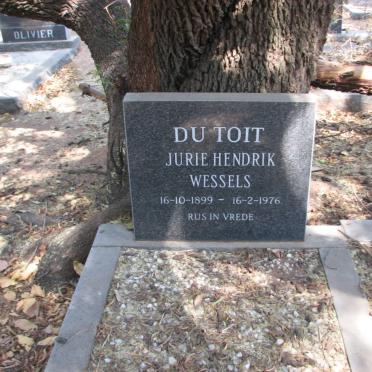 TOIT Jurie Hendrik Wessels, du 1899-1976
