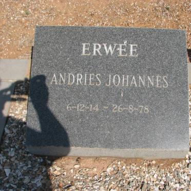 ERWEE Andries Johannes 1914-1978