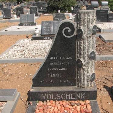 VOLSCHENK Hennie 1934-1981