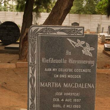 SMITH Martha Magdalena nee VORSTER 1897-1960