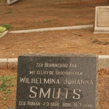 SMUTS Wilhelmina Johanna nee HUMAN 1866-1948