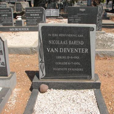 DEVENTER Nicolaas Barend, van 1901-1976