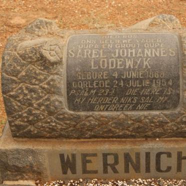 WERNICH Sarel Johannes Lodewyk 1868-1954