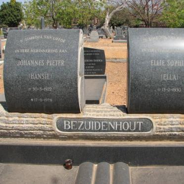 BEZUIDENHOUT Johannes Pieter 1922-1978 &amp; Ellie Sophia 1930-