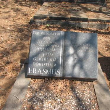 ERASMUS Johanna Helena Gertruida Dorothea nee POTGIETER 1883-1973