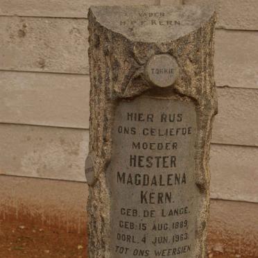 KERN Hester Magdalena nee DE LANGE 1889-1963