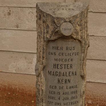 KERN Hester Magdalena nee DE LANGE 1889-1963