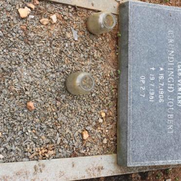 JOUBERT Hendrina Wilhelmina formerly GRUNDLINGH nee VENTER 1906-1981