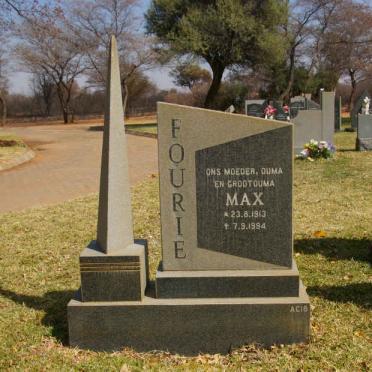 FOURIE Max 1913-1994
