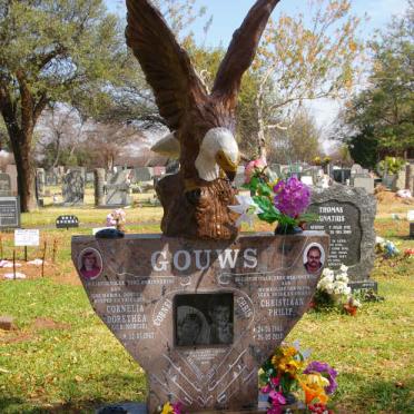 GOUWS Christiaan Philip 1965-2011 &amp; Cornelia Dorethea NORTJE 1967-