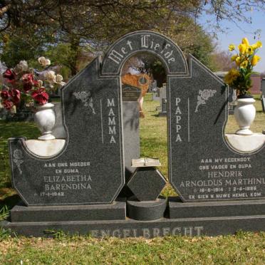 ENGELBRECHT Hendrik Arnoldus Marthinus 1914-1936 &amp; Elizabetha Barendina 1942-