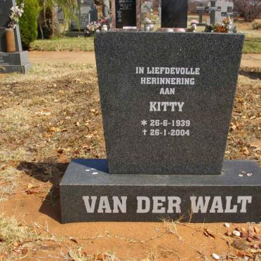 WALT Kitty, van der 1939-2004