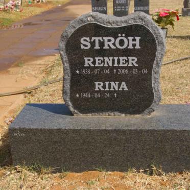 STRÖH Renier 1938-2006 &amp; Rina 1944-