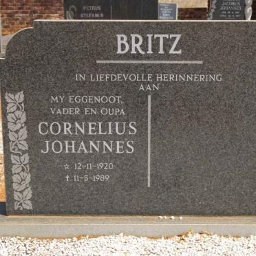 BRITZ Cornelius Johannes 1920-1989