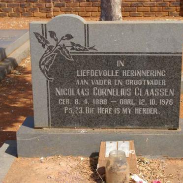 CLAASSEN Nicolaas Cornelius 1898-1976