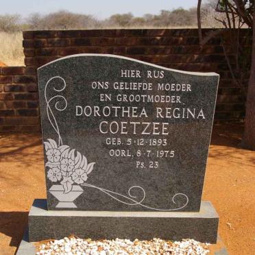 COETZEE Dorothea Regina 1893-1975