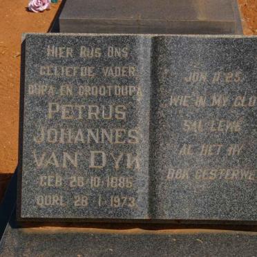 DYK Petrus Johannes, van 1885-1973
