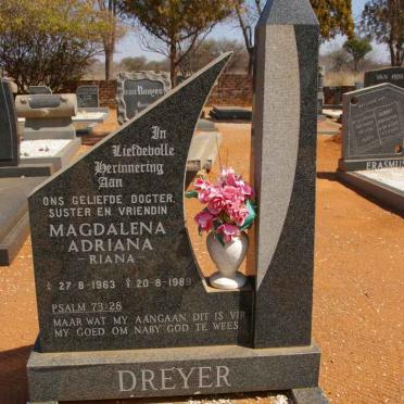 DREYER Magdalena Adriana 1963-1989
