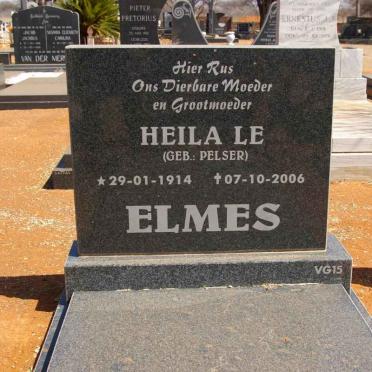 ELMES Heila Le nee PELSER 1914-2006