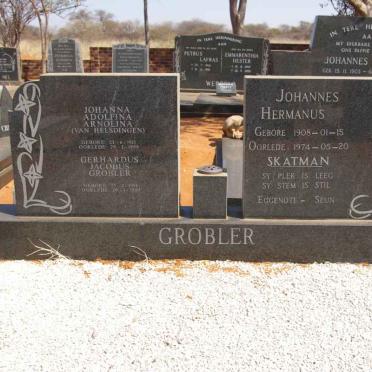 GROBLER Johannes Hermanus 1908-1974 &amp; Johanna Adolfina Arnolina VAN HELSDINGEN :: GROBLER Jacobus