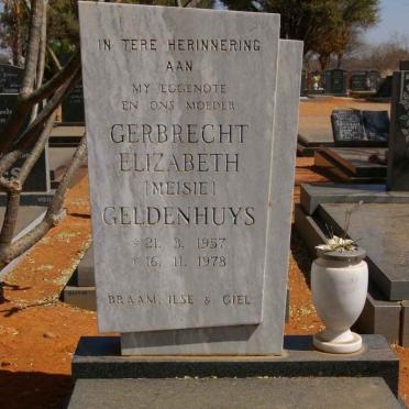 GELDENHUYS Gerbrecht Elizabeth 1957-1978