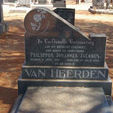HEERDEN Philippus Johannes Jacobus, van 1901-1963