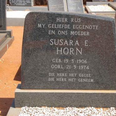 HORN Susara E. 1906-1974