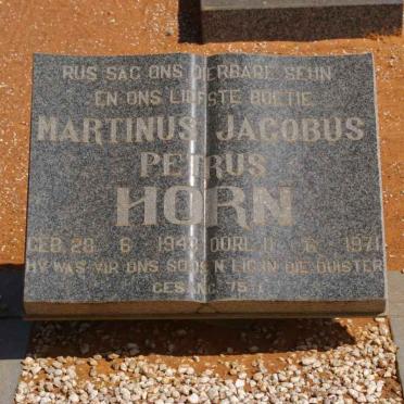 HORN Marthinus Jacobus Petrus 1943-1971