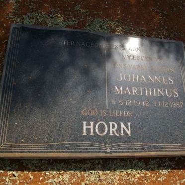 HORN Johannes Marthins 1942-1987